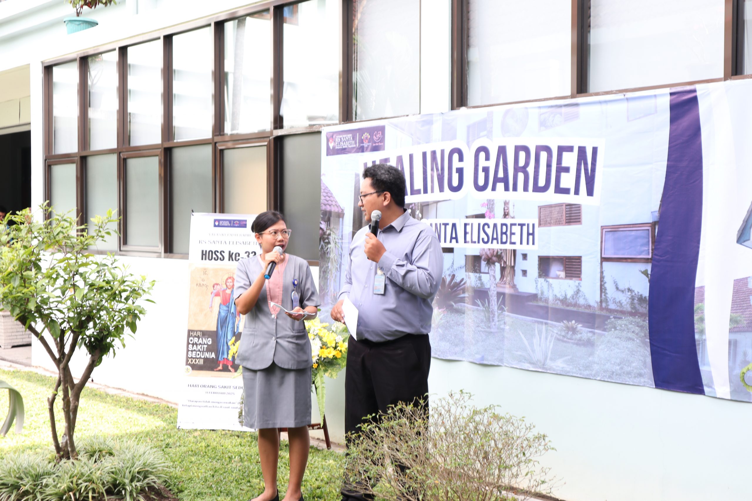 Healing Garden RS Santa Elisabeth Ganjuran (Edukasi Kesehatan dan Hiburan di tengah Taman yang Menyehatkan)