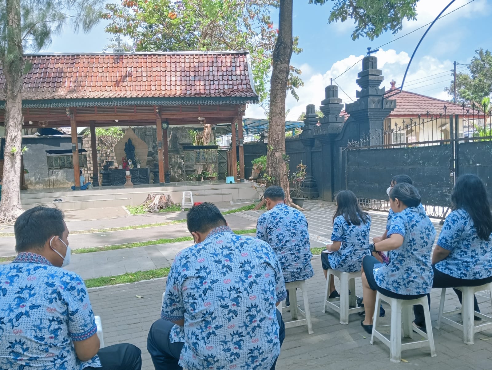 Bedoa Rosari bersama di HKTY Ganjuran